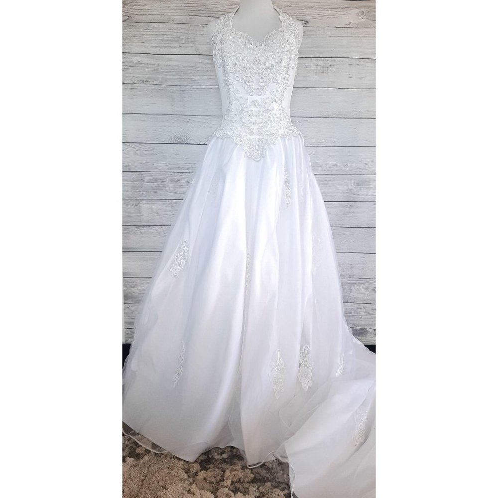 David's Bridal Michaelangelo Beaded Wedding Dress